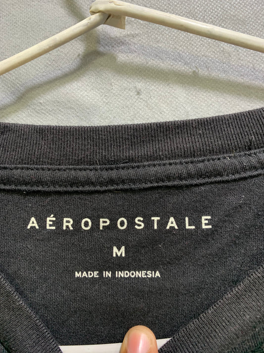 Aeropostale Black Cotton T Shirt For Men