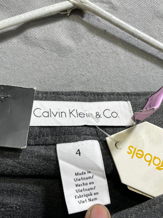 Calvin Klein Gray Cotton Stretch Gym tights For Women S