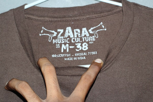 Zara Man Branded Original Cotton T Shirt For Men | Preloved Labels