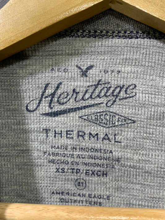 American Eagle Branded Original Gray Cotton T Shirt For Men