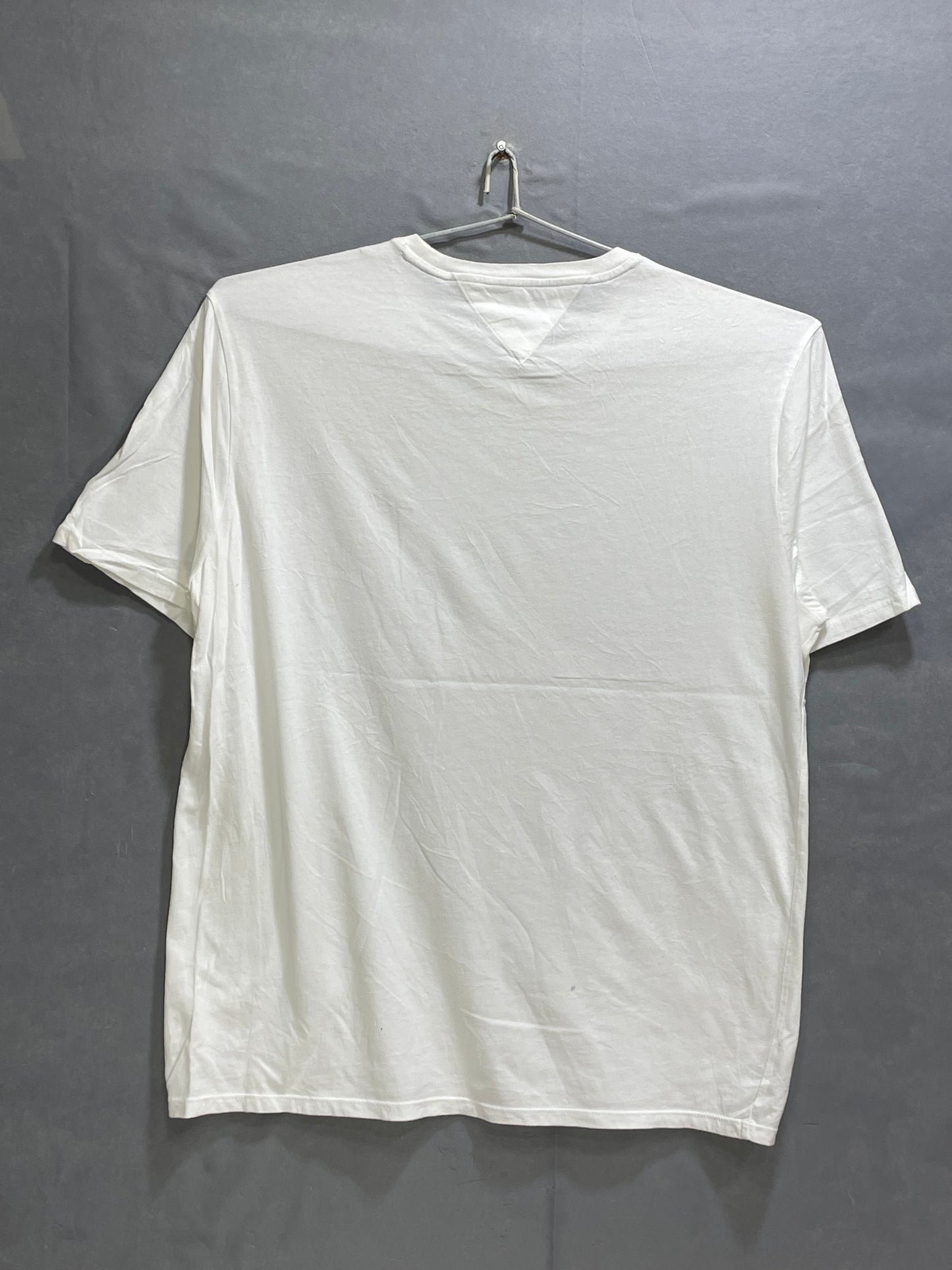 Tommy Hilfiger White Cotton T Shirt For Men X Large