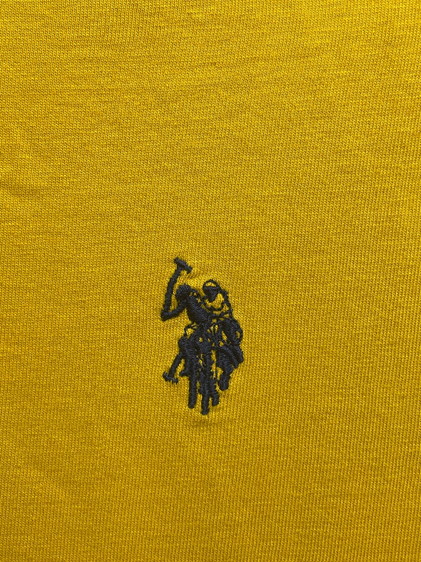 U.S Polo Assn Yellow Cotton T Shirt For Men X Large