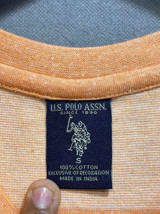 U.S Polo Assn Blue Cotton T Shirt For Men Small