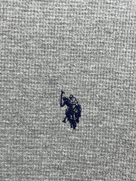 U.S Polo Assn Gray Cotton T Shirt For Men X Large
