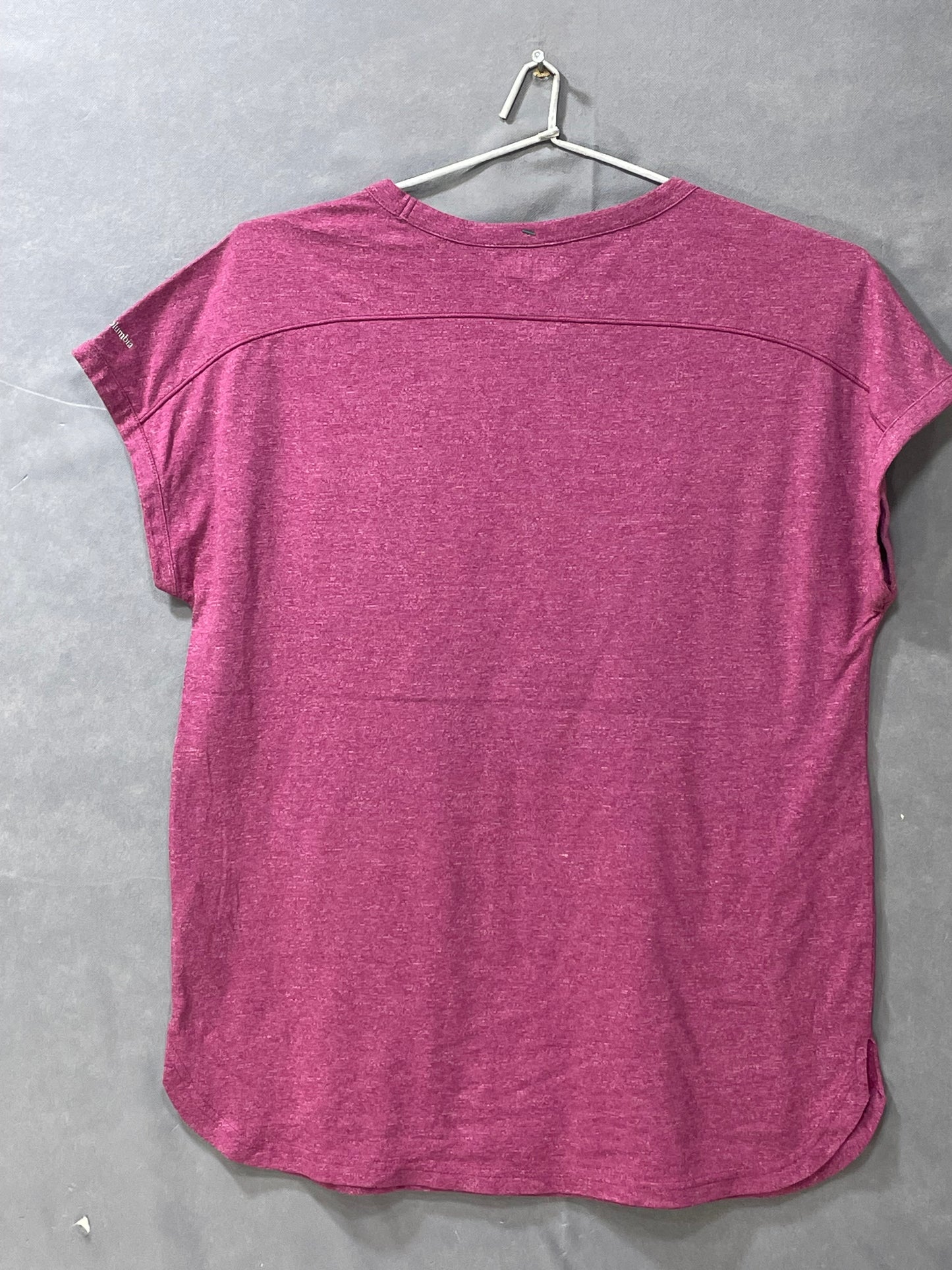 Columbia Pink Cotton For Women T Shirt Large