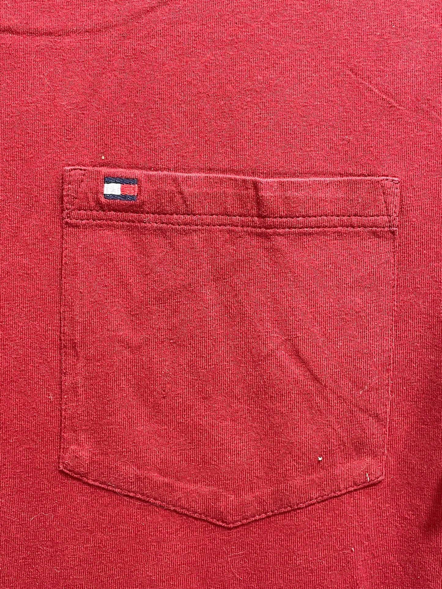 Tommy Hilfiger Red Cotton T Shirt For Men XX Large