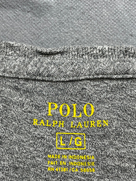 Polo Ralph Lauren Gray Cotton T Shirt For Men Large