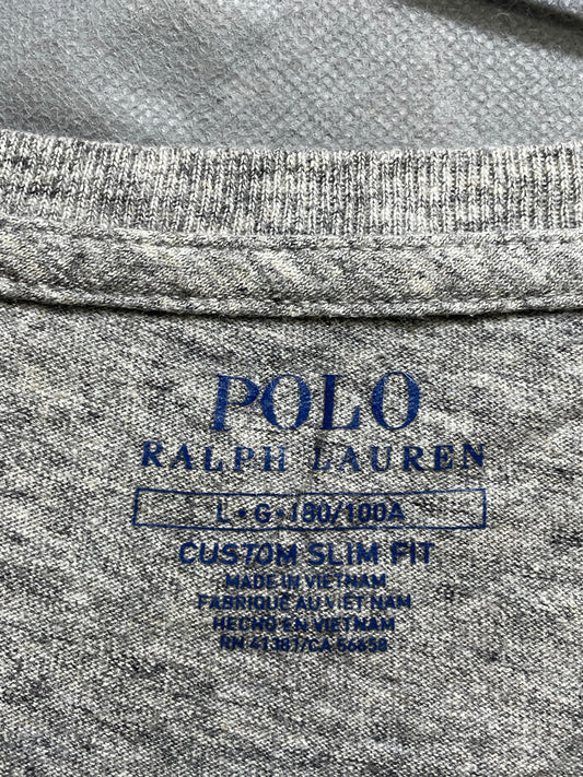 Polo Ralph Lauren Gray Cotton T Shirt For Men Large