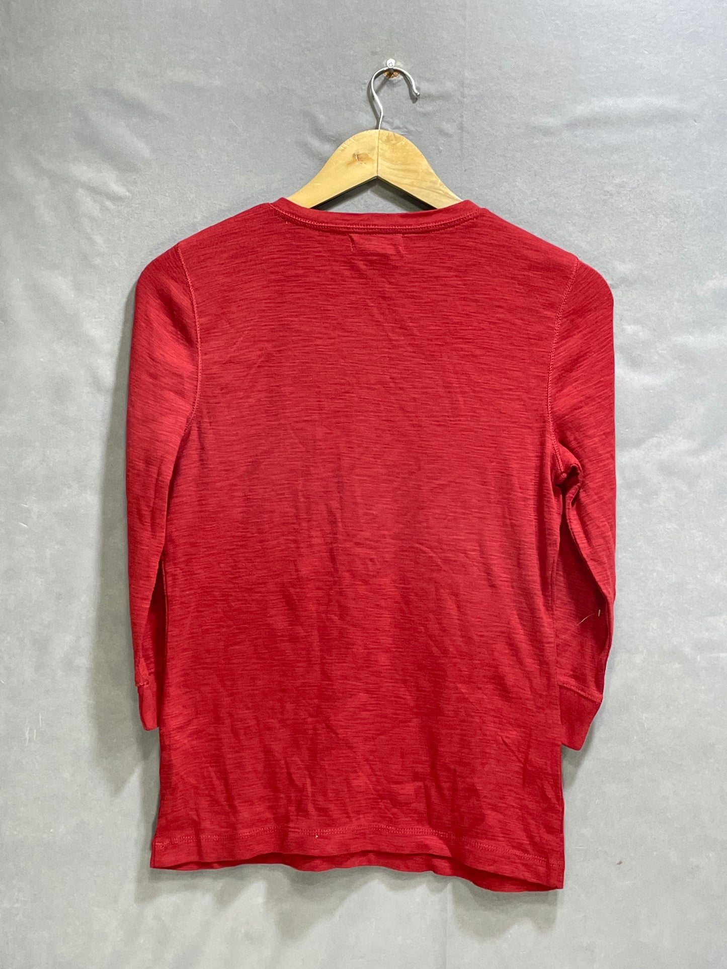Chaps Red Cotton For Women T Shirt Medium