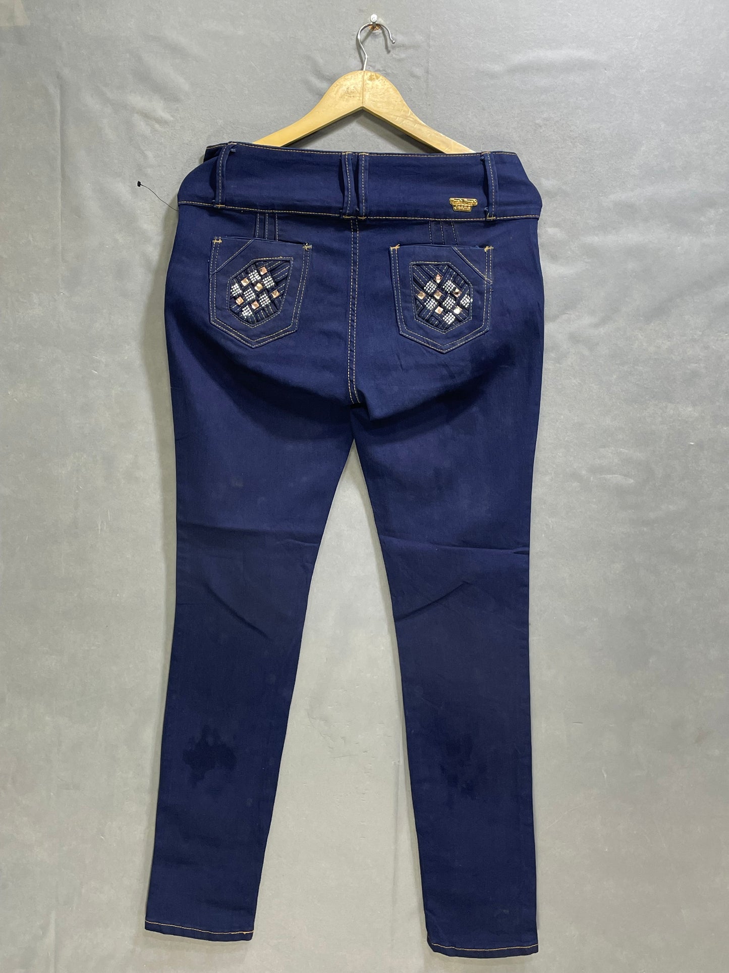 Tush Push Blue Denim Jeans For Women Pant M