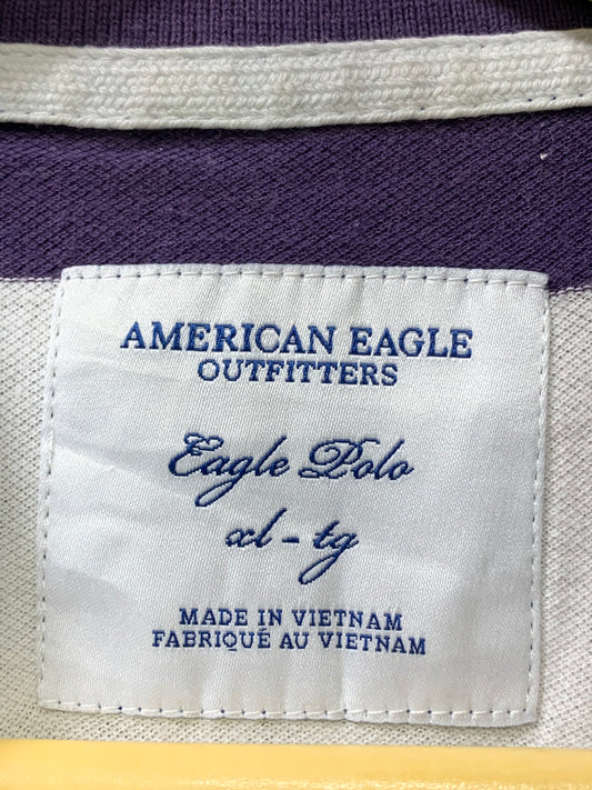 American Eagle White Sports For Women T Shirt Medium