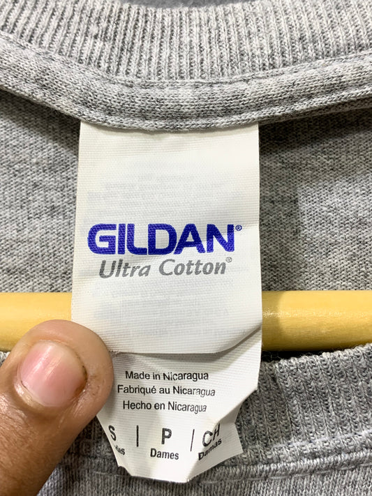 Gildan Gray Sports For Women T Shirt Small