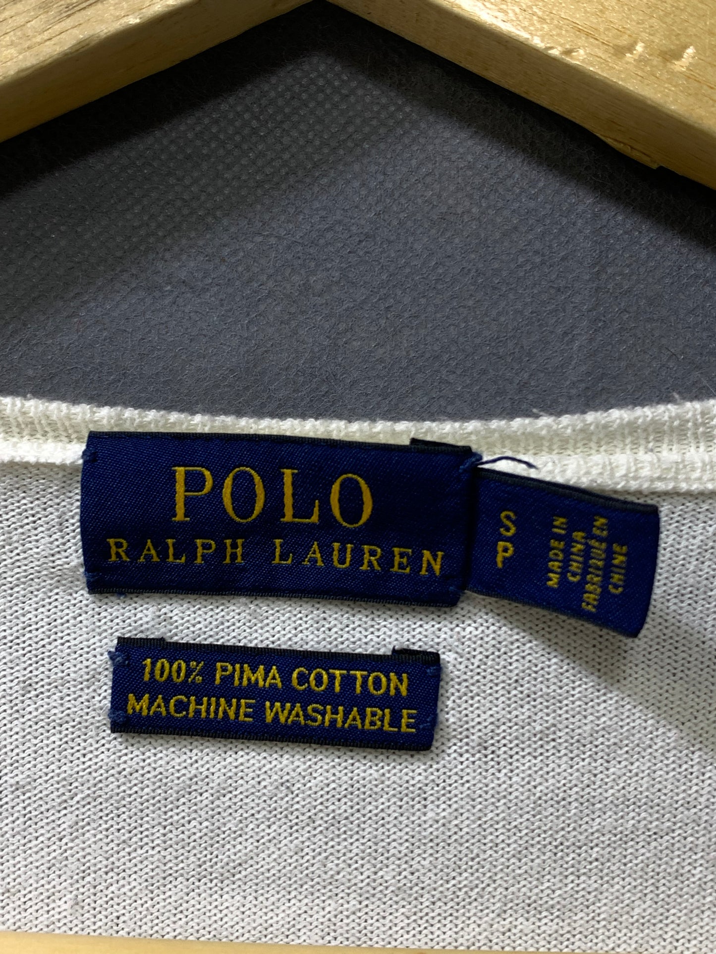 Polo Ralph Lauren White Sports For Women T Shirt Medium
