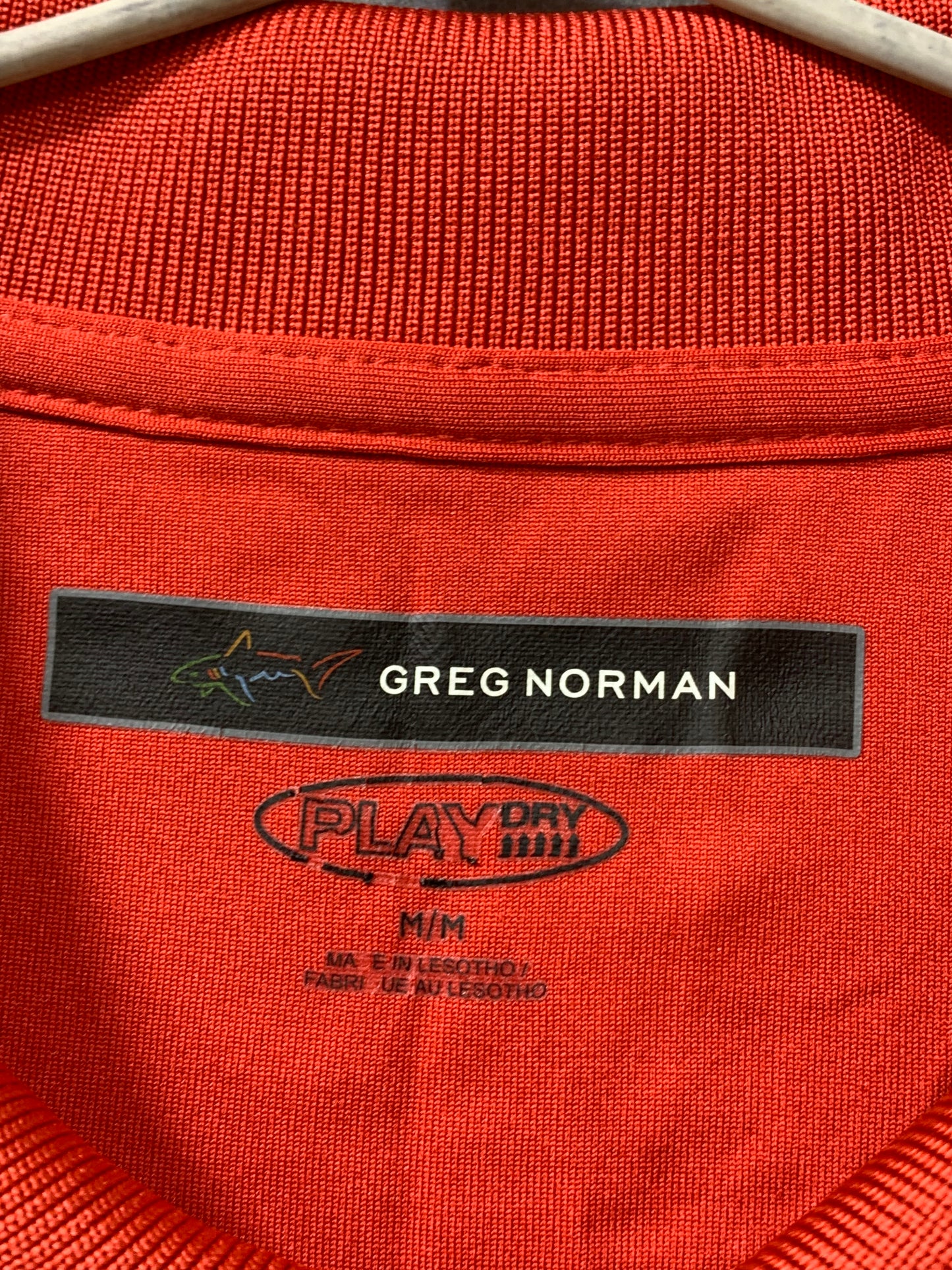 GREG NORMAN Red Sport Polo T Shirt For Men Large