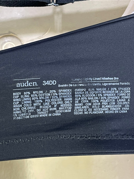 Auden Black Sports Gym Bra For Women M