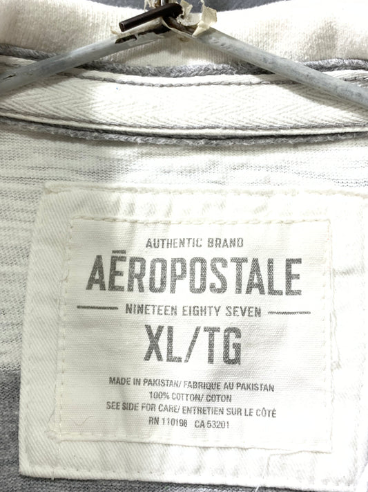 Aeropostale White Cotton Polo T Shirt For Men X Large