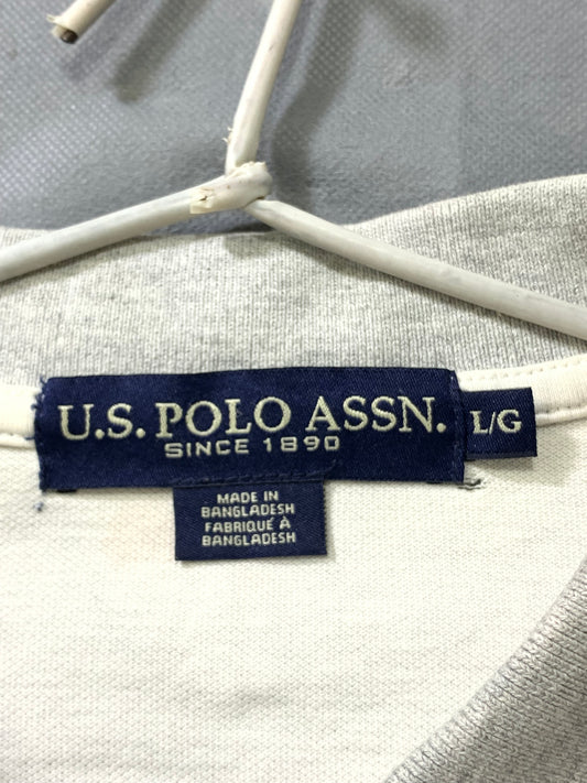 U.S POLO ASSN Purple Cotton Polo T Shirt For Men Large