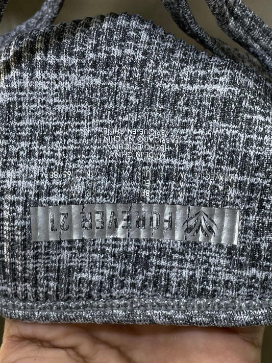 Forever 21 Gray Sports Gym Bra For Women XS