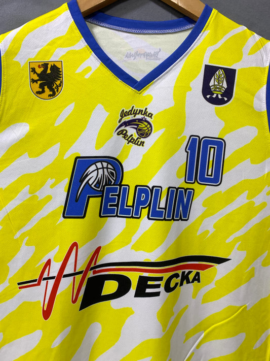 Pelpin Basket Mania For Yellow Sports Men Vest T Shirt S