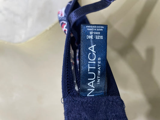Nautica Blue Sports Gym Bra For Women S