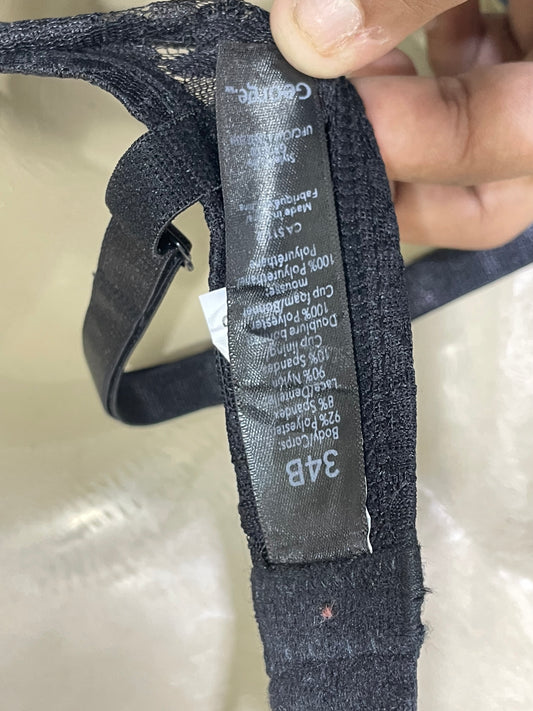 George Black Sports Gym Bra For Women S