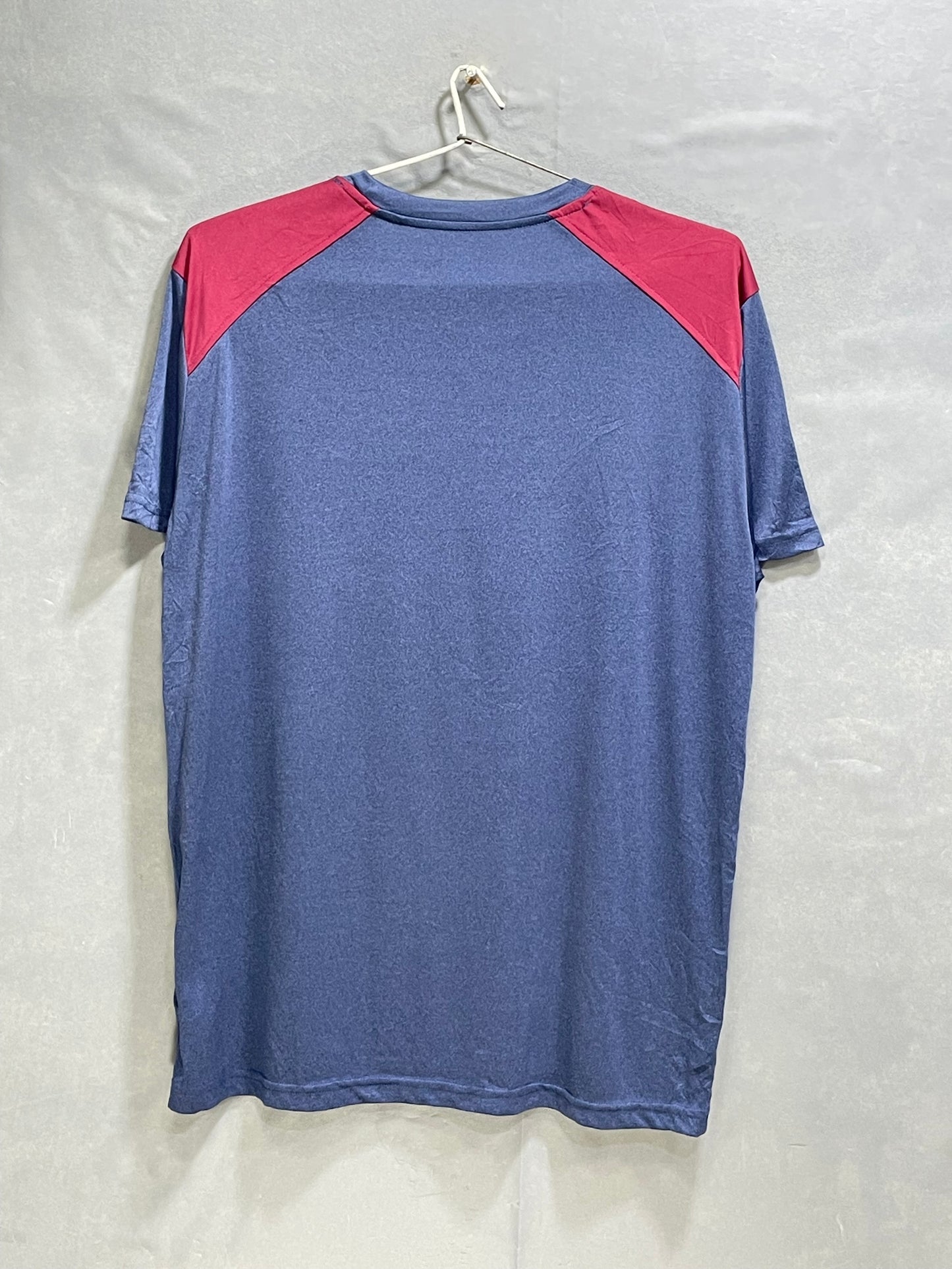 FC Barcelona Big Logo Blue Sports For Men T Shirt X Large