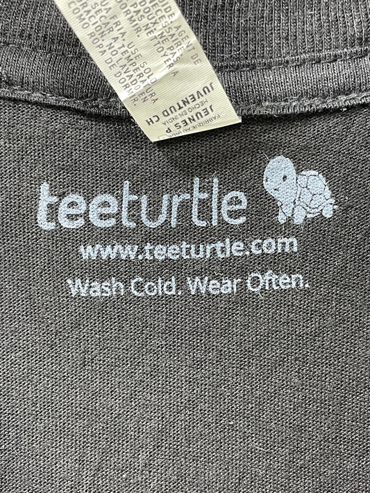 Teeturtle Black Cotton T Shirt For Men Small