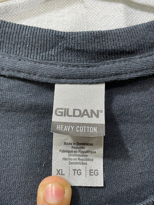 Gildan Black Cotton T Shirt For Men X Large