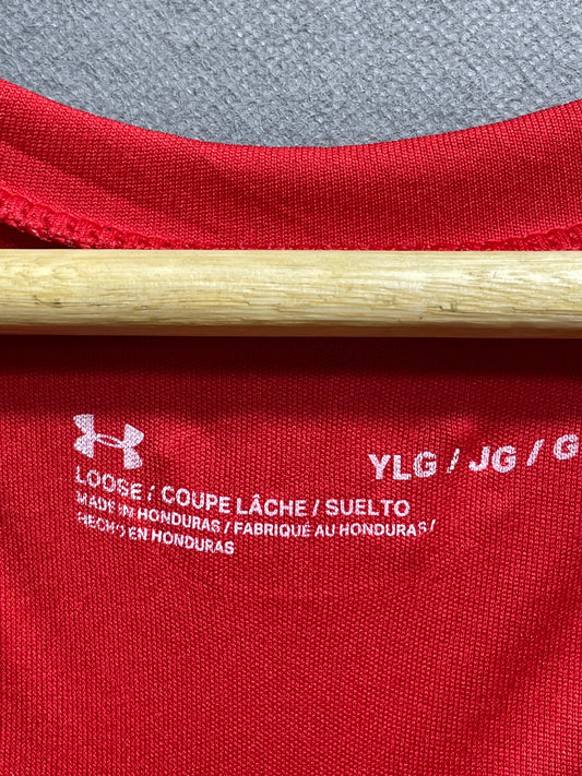 Under Armour Red Sports For Men T Shirt X Small