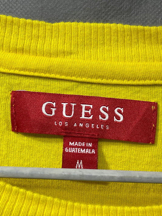 Guess Blue Cotton T Shirt For Men Medium