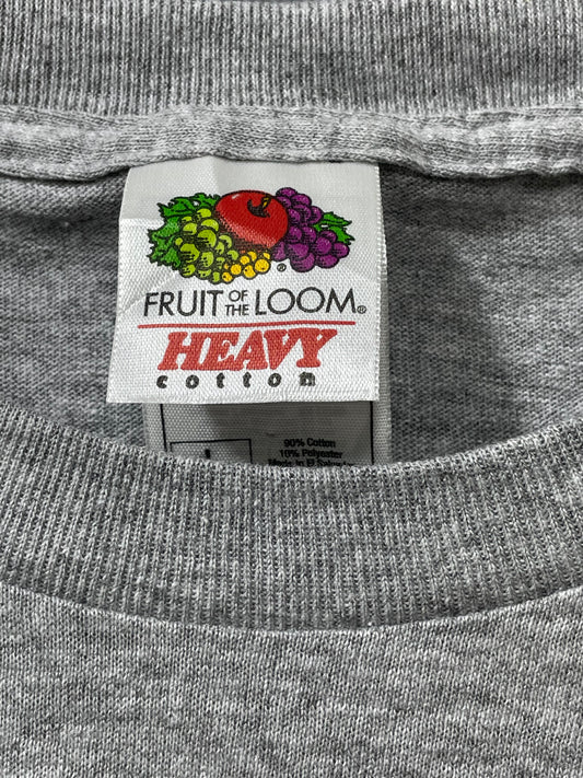 Fruit Of The Loom Gray Cotton T Shirt For Men Large