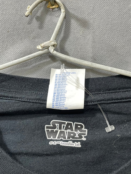 Star Wars Black Cotton T Shirt For Men Small