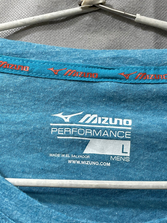 Mizuno Blue Cotton T Shirt For Men Large