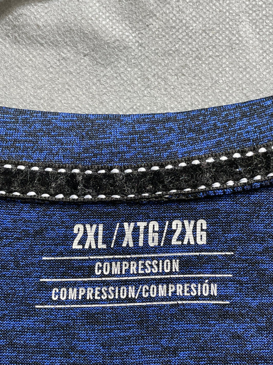 Compression Blue Sports For Men T Shirt XL