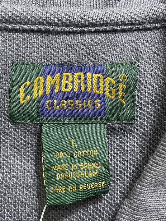 Cambridge Blue Cotton Polo T Shirt For Men XX Large