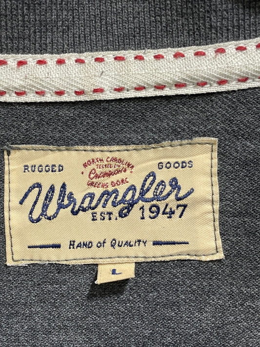 Wrangler Gray Cotton Polo T Shirt For Men Large