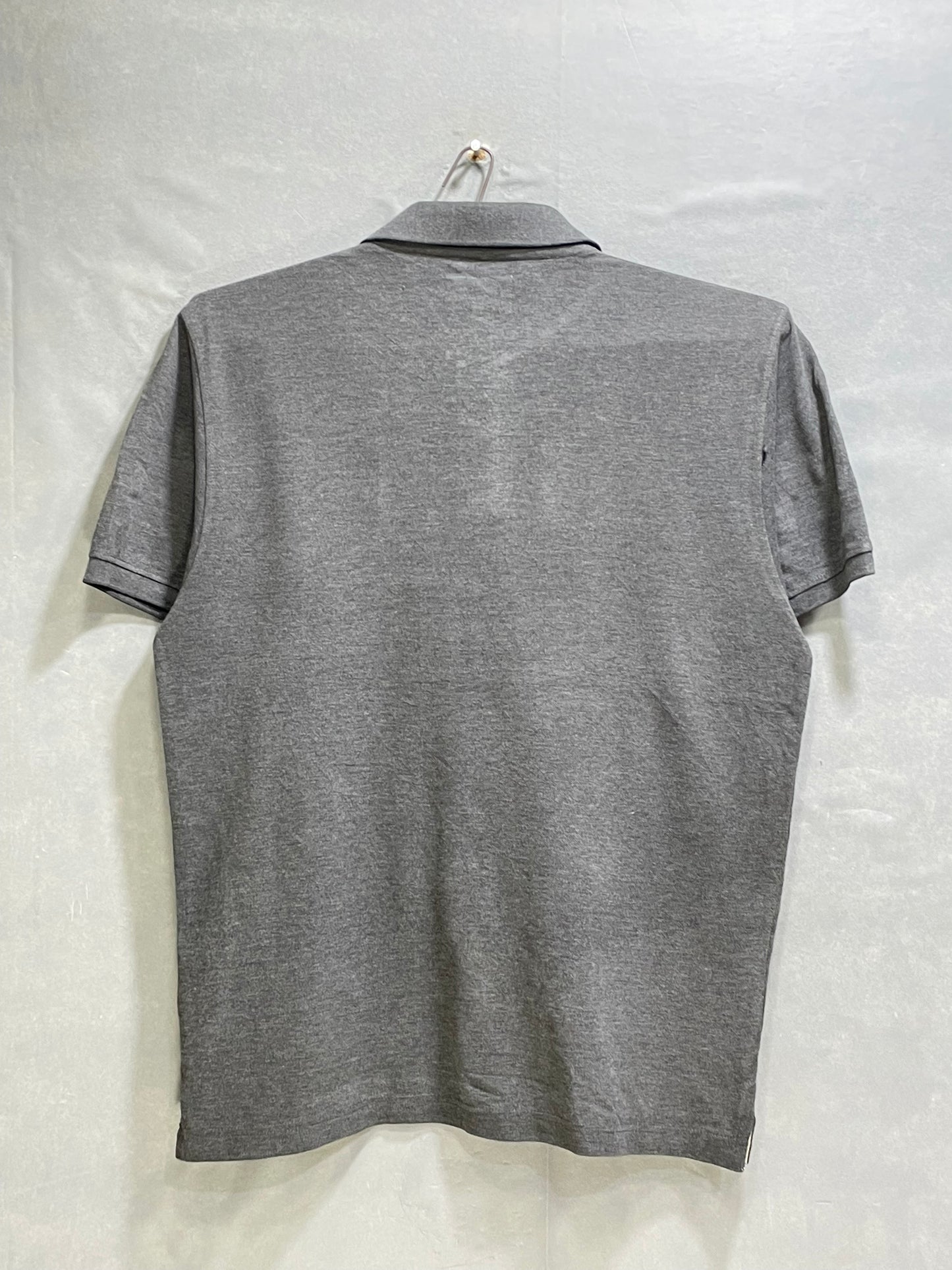 Wrangler Gray Cotton Polo T Shirt For Men Large