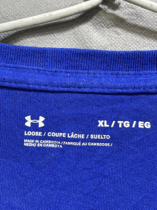 Under Armour Blue Sports For Men T Shirt L