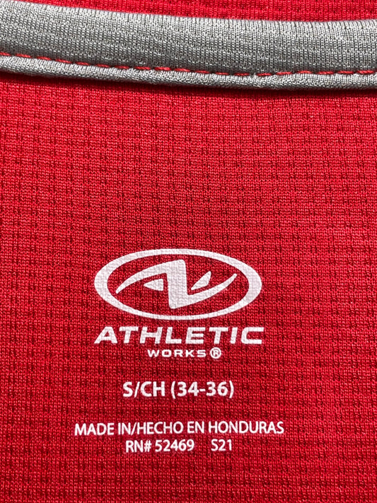 Athletic Works Red Sports For Men T Shirt S