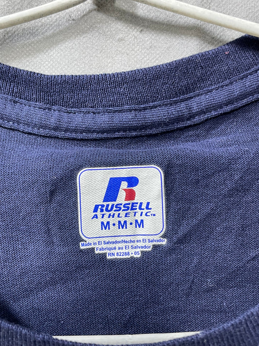 Russell Blue Cotton Vest T Shirt For Men M