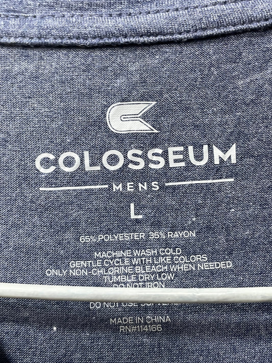 Colosseum Blue Cotton T Shirt For Men L