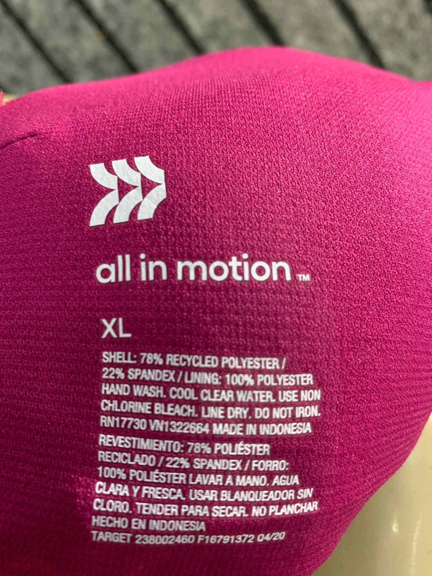 All In Motion Branded Original Sports Gym Bra For Women