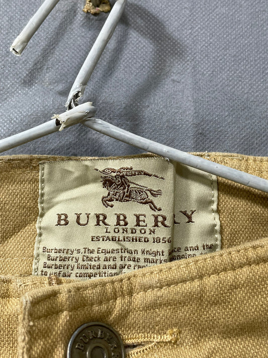 Burberry Khaki Cotton Dress Pant For Men S