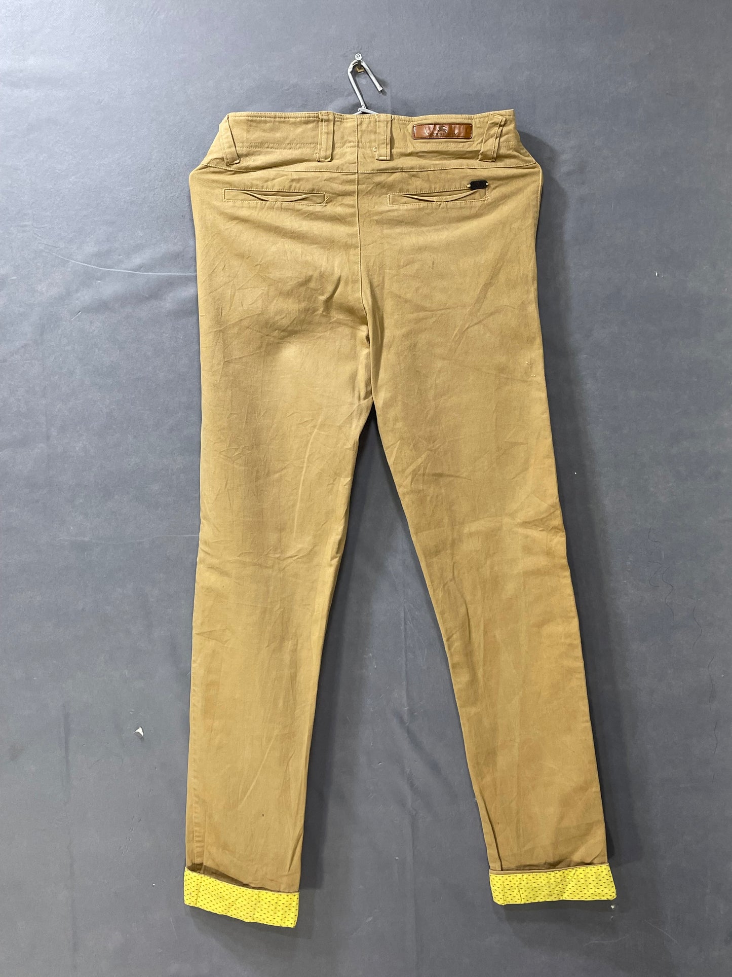 Burberry Khaki Cotton Dress Pant For Men S