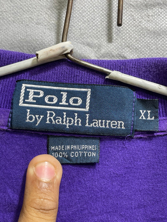 Polo Purple Cotton Polo T Shirt For Men X Large