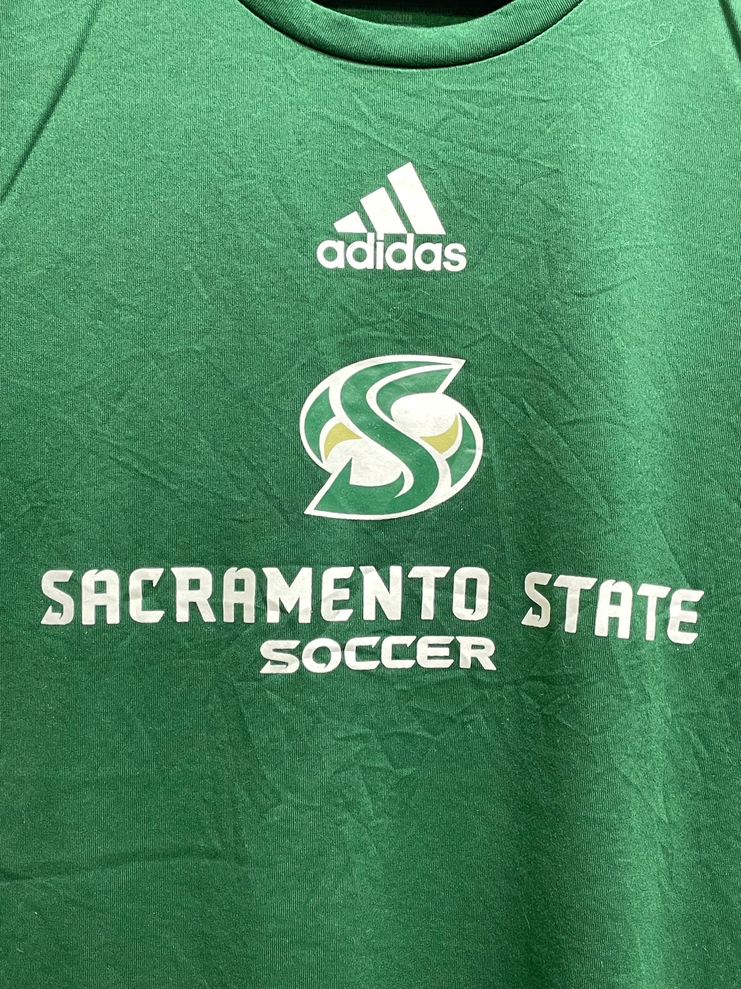 Adidas Green For Men Sports T Shirt Small