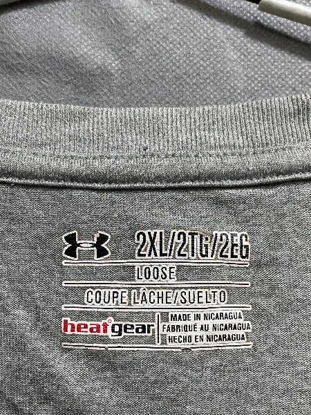 Under Armour Gray Sports For Men T Shirt XX Large