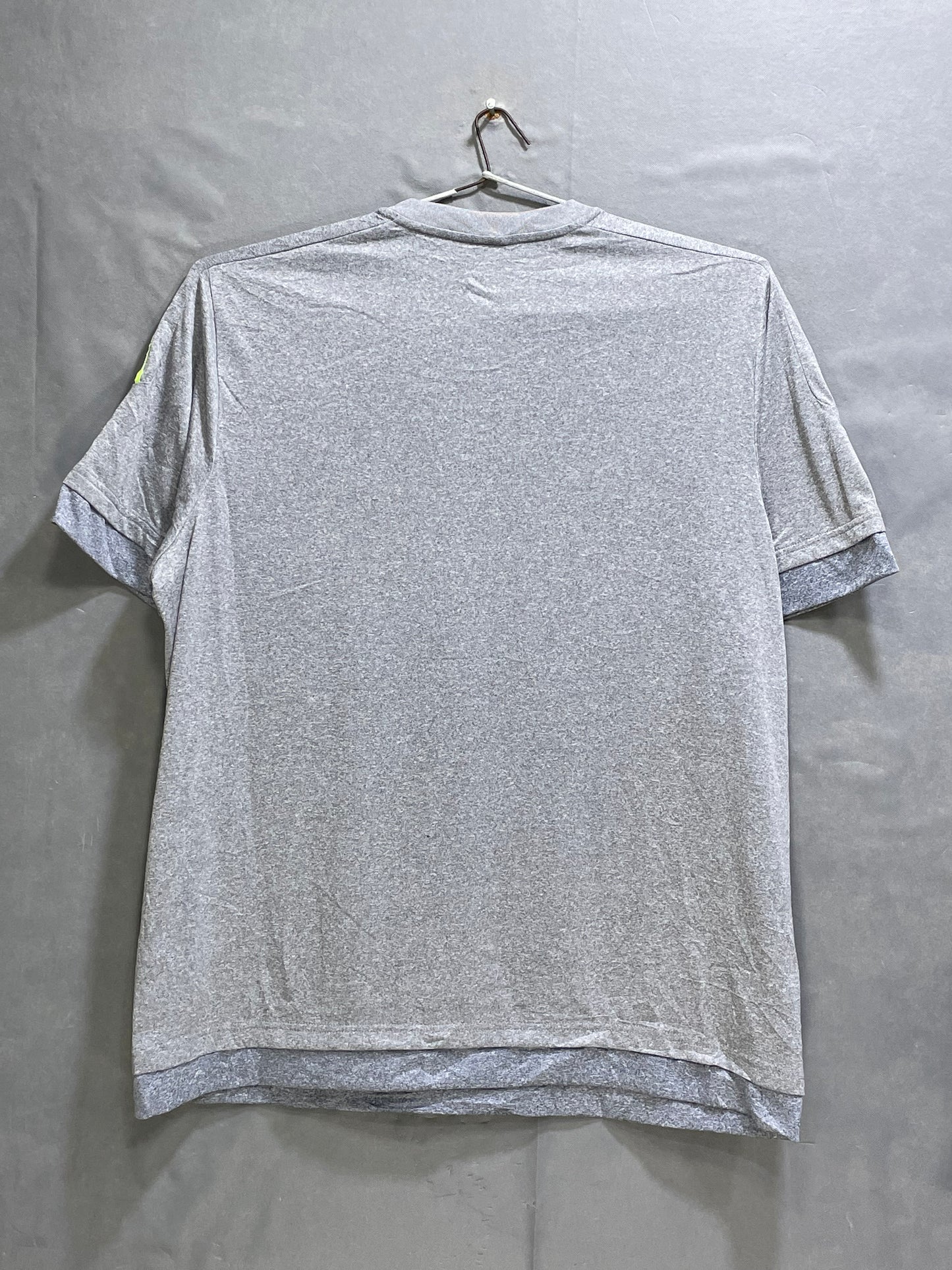 Adidas Real Madrid Fly Emirates Gray Sports For Men T Shirt X Large