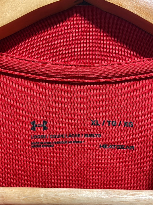Under Armour Red Polo T Shirt For Men X Large | Preloved Labels