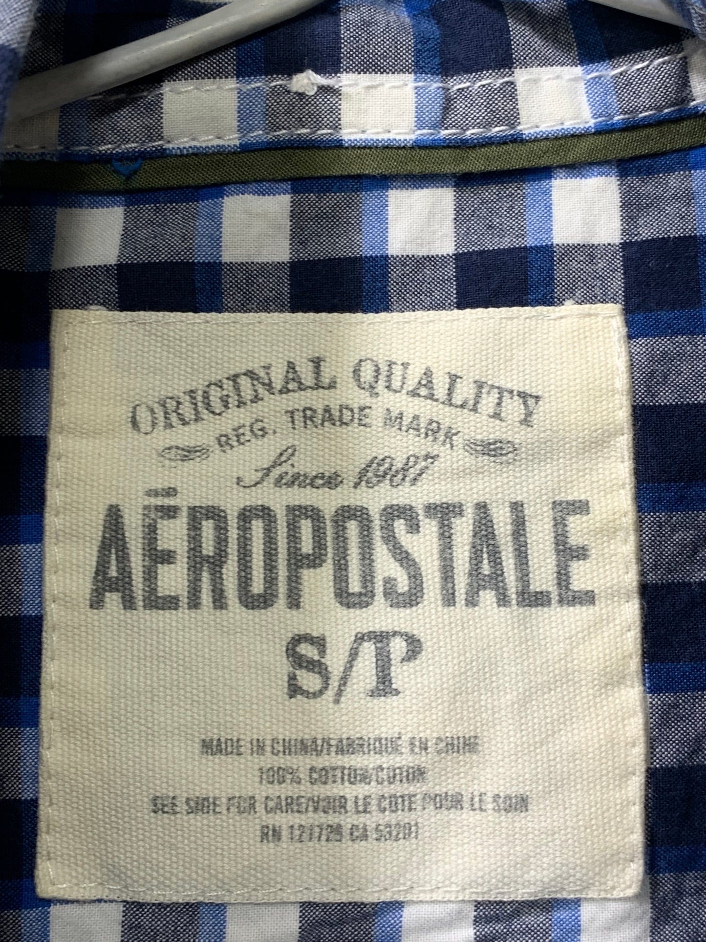 Aeropostale Red Cotton Shirt For Men Small